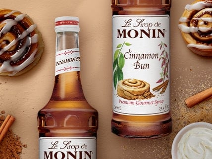 Monin Premium Cinnamon Bun Flavoring Syrup