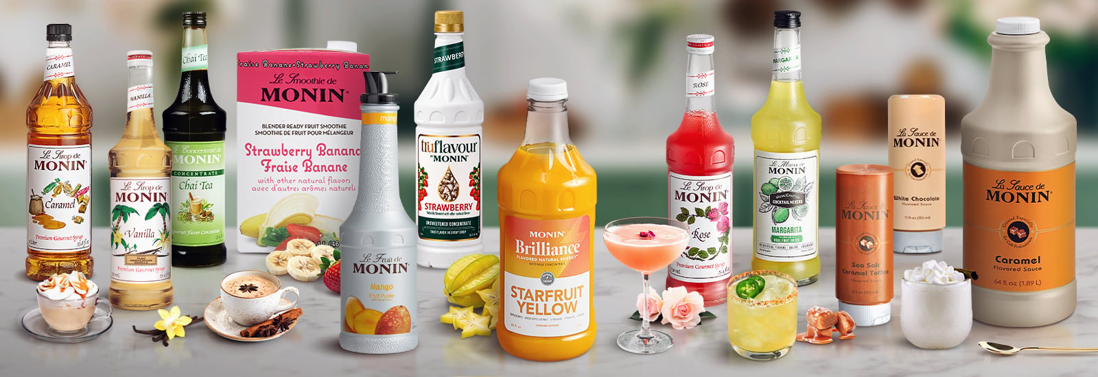 Monin Syrups & Fruit Purees