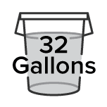 32 Gallons