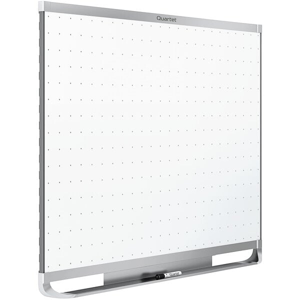 A Quartet Total Erase white board with a grid on it.