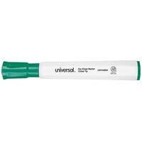 Universal UNV43654 Green Chisel Tip Desk Style Dry Erase Marker - 12/Pack