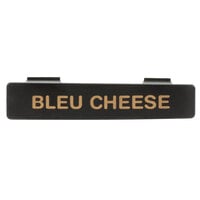 Tablecraft CN481 NSF Option Polypropylene Black with Orange "Bleu Cheese" Print Dispenser Tag