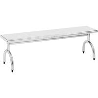 Advance Tabco BKR-6 12 inch x 72 inch 16 Gauge Stainless Steel Commercial Gowning Bench
