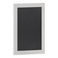 Flash Furniture Canterbury 18" x 24" White Magnetic Wall Mount Chalkboard with Eraser