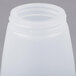 A white Tablecraft polypropylene dispenser jar with a lid.