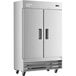 An Avantco reach-in freezer with solid doors.
